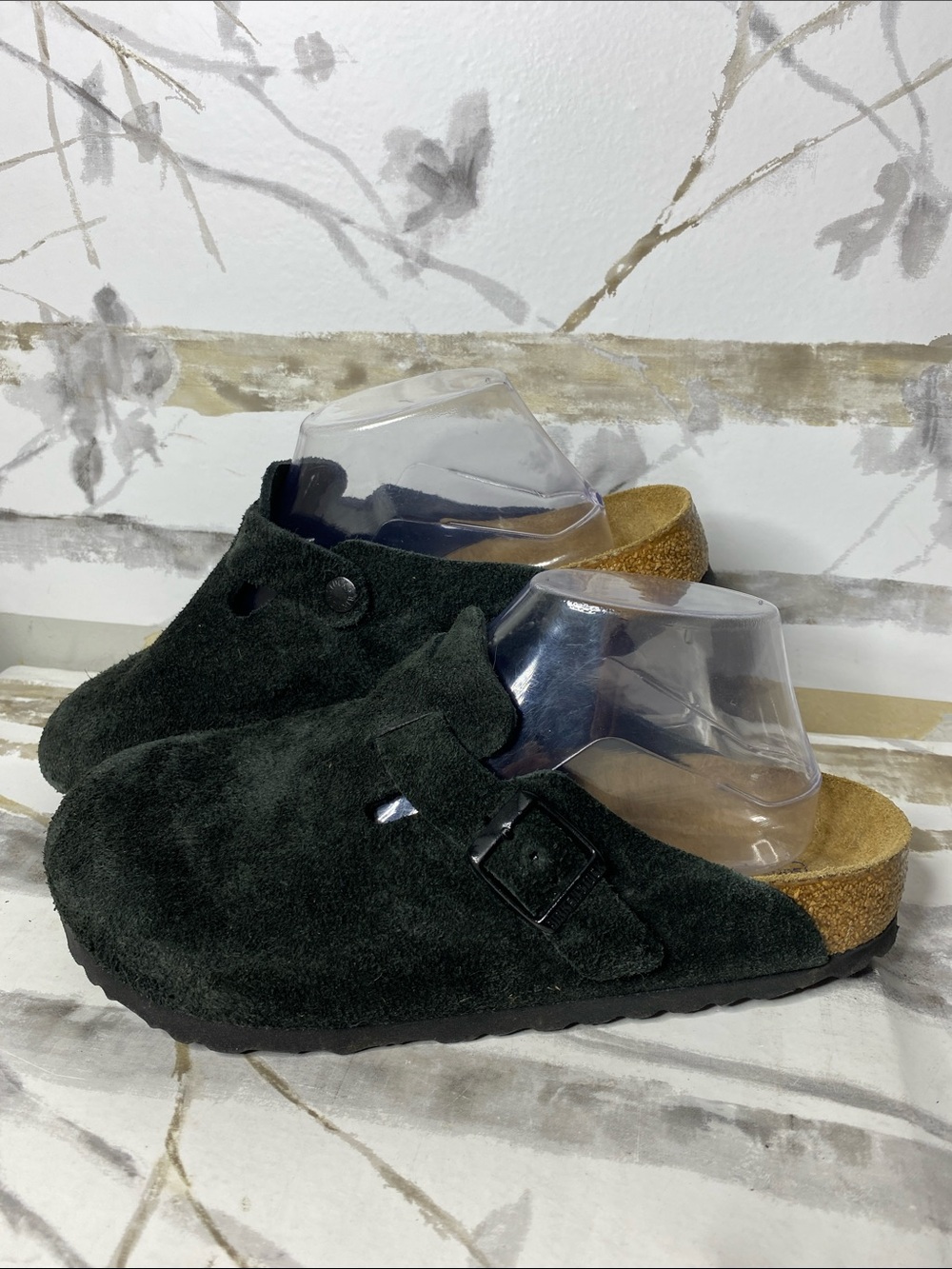 Birkenstock Suede Boston Clogs - Picture 2 of 6